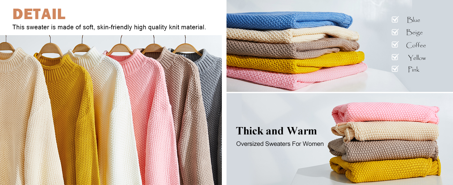 Saodimallsu oversized sweaters for women