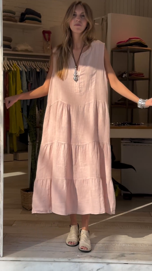 Women's Cotton linen casual dress