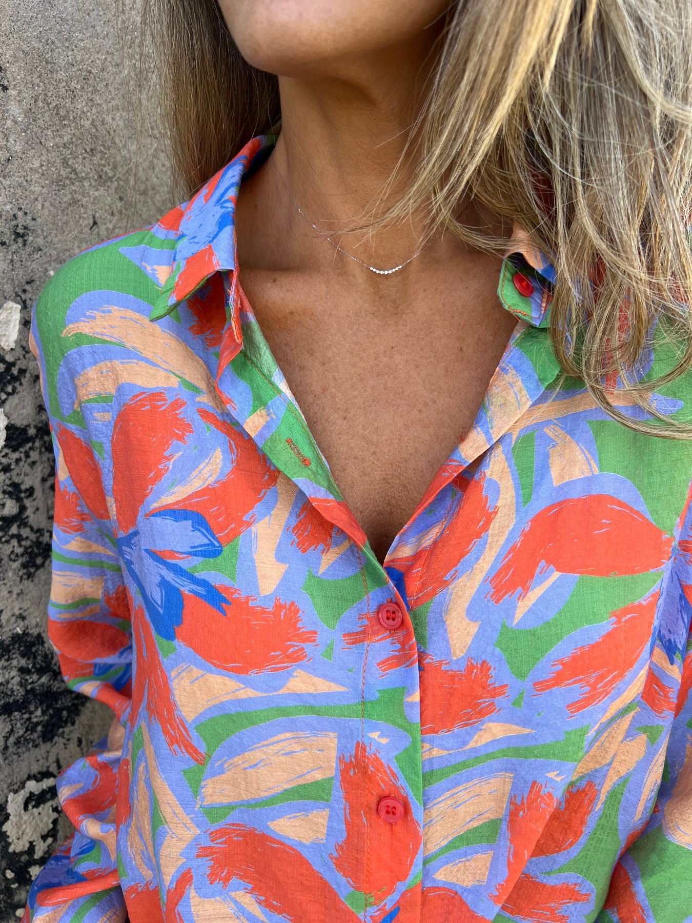 Women's Casual Button Chiffon Shirt