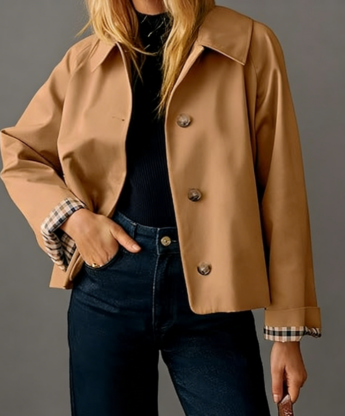 2026 Classic Lightweight Plaid Lined Casual Jacket