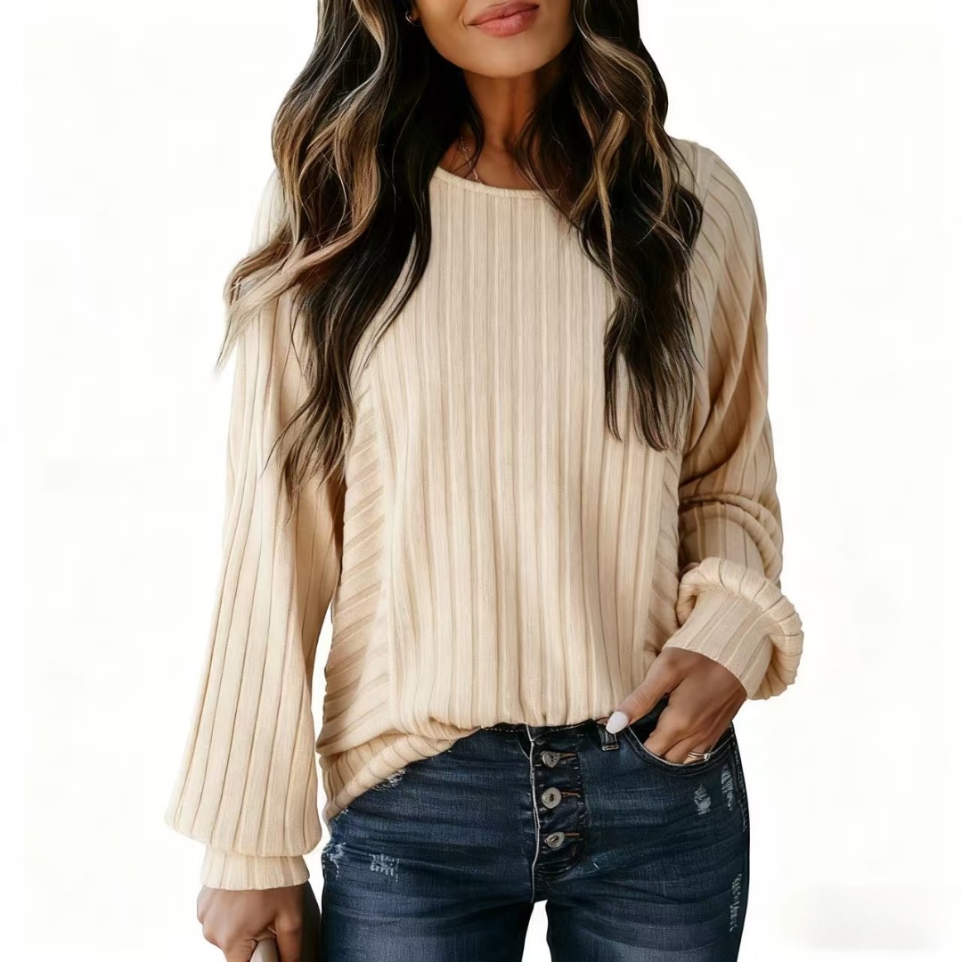 2025🔥Women's Soft crew neck loose cashmere shirt