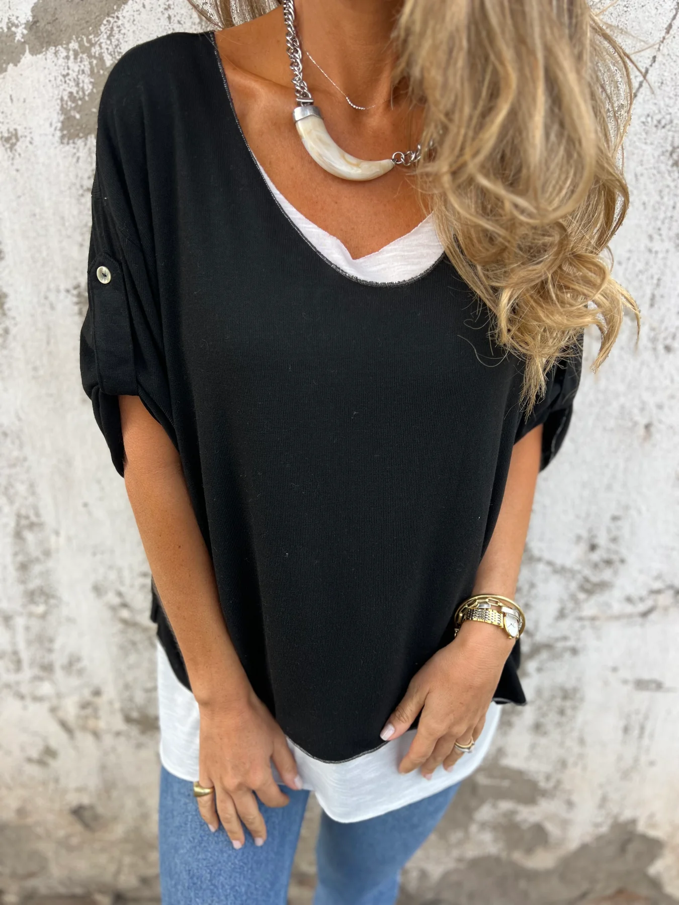 New casual loose T-shirt