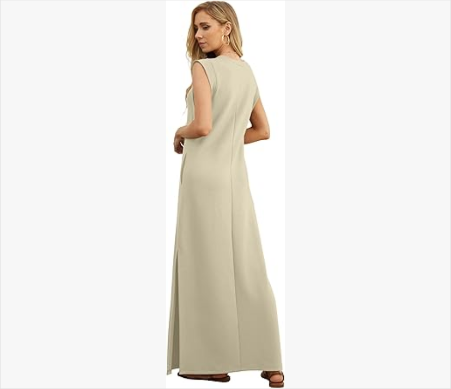 Women's Casual Loose Slit Maxi Skirt