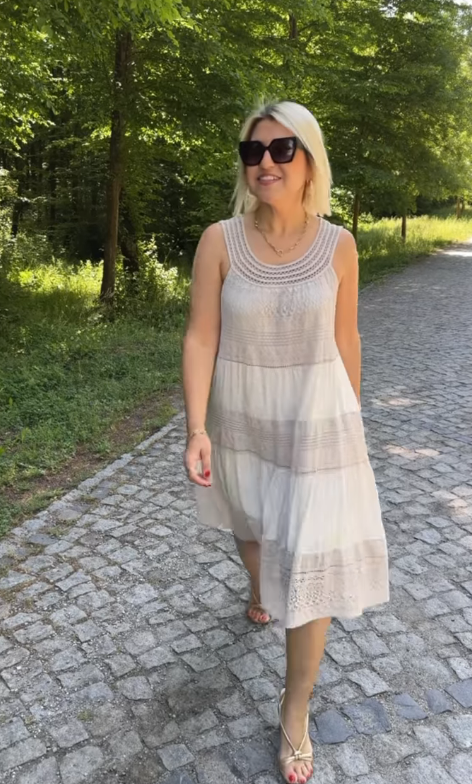 Casual Loose Ice Silk Holiday Dress