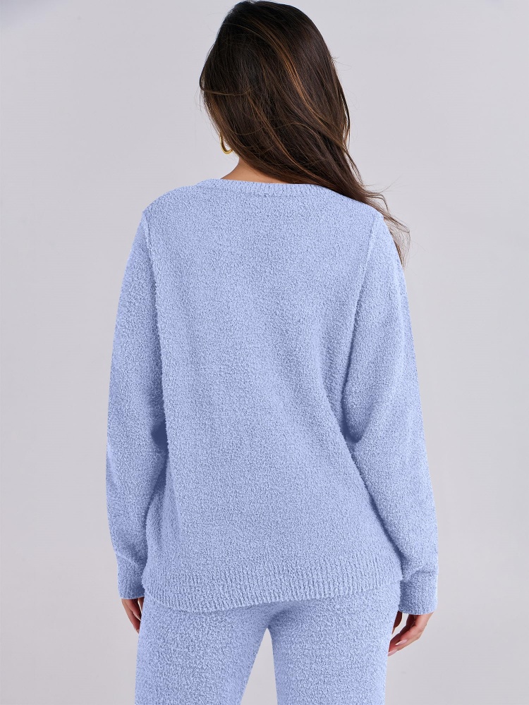 Women's plush leisure warm suit