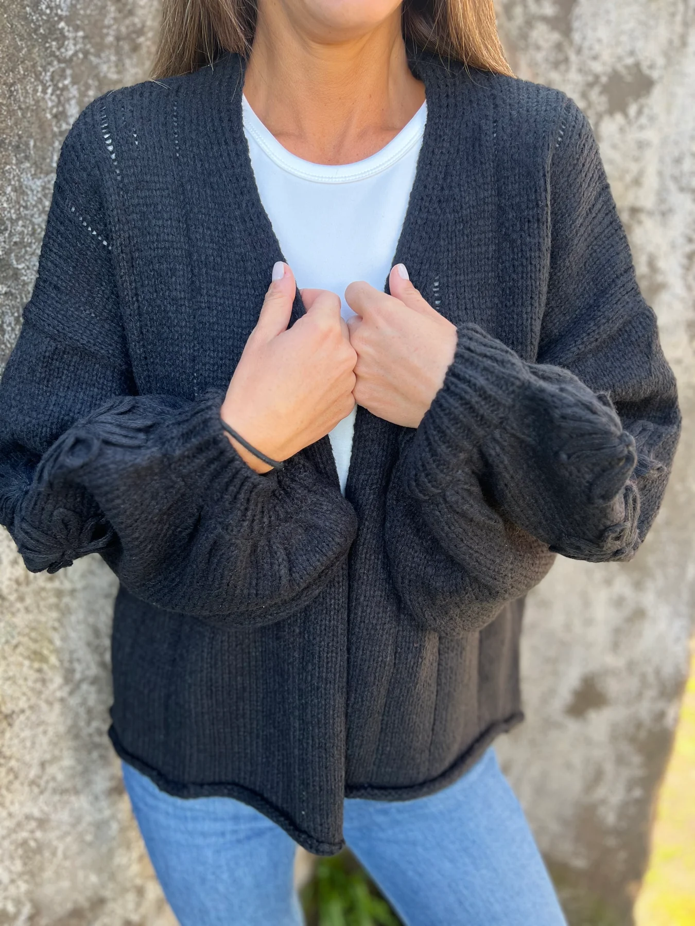 2024 Women's Casual Long Sleeve Sweater Cardigan