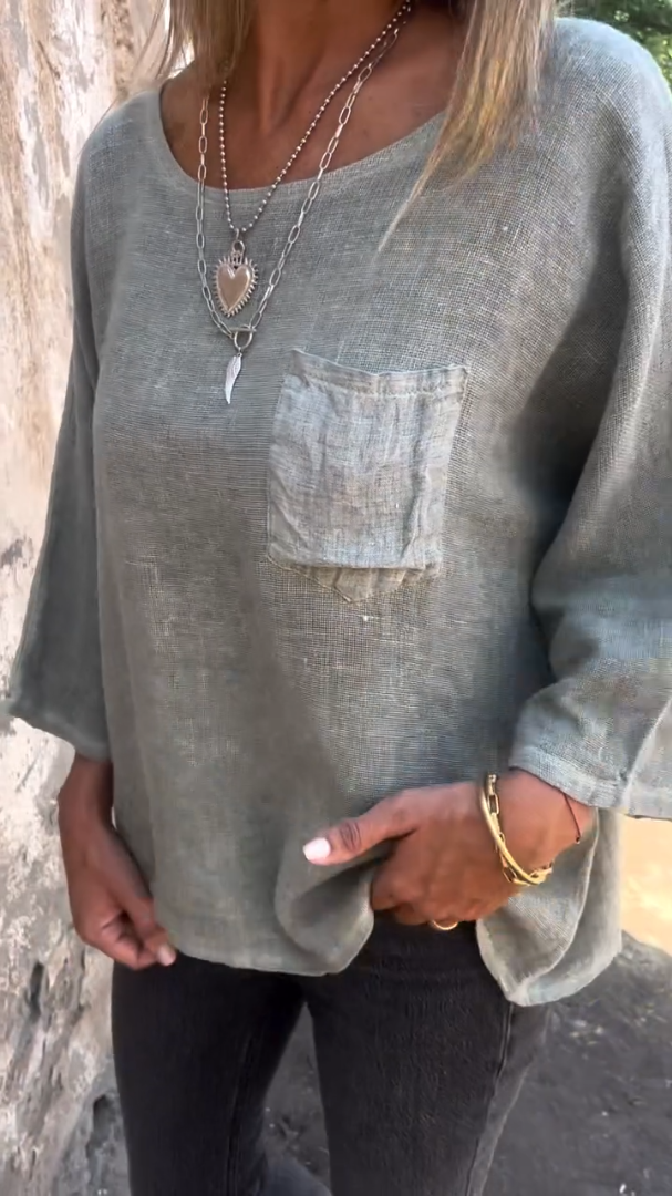 Women's Casual Cotton and linen top