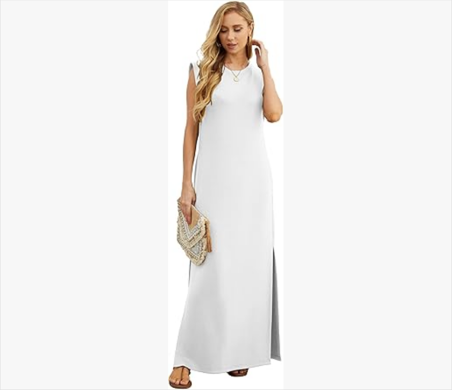 Women's Casual Loose Slit Maxi Skirt
