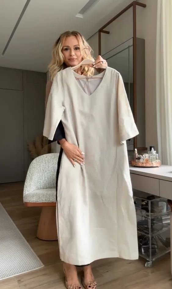 Women's Cotton linen casual dress