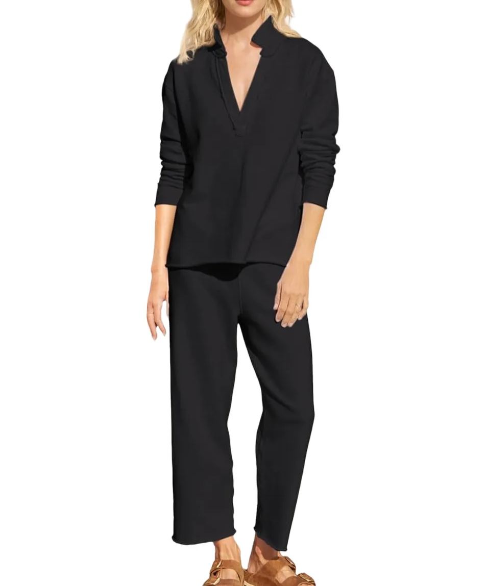 Women Tracksuits 2 Piece Set Pullover Sweatshirt 