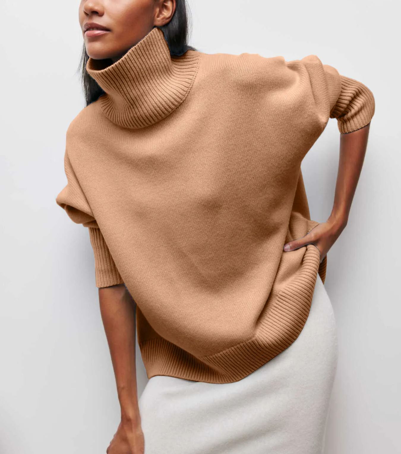 🔥2025 new autumn and winter loose turtleneck sweater