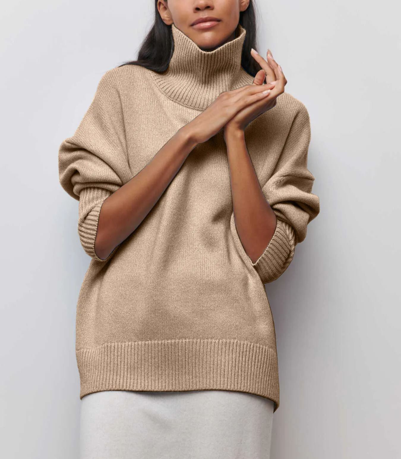 🔥2025 new autumn and winter loose turtleneck sweater