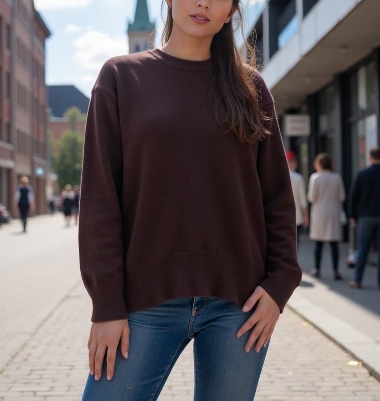 2025 new🔥 autumn and winter loose crew neck sweater