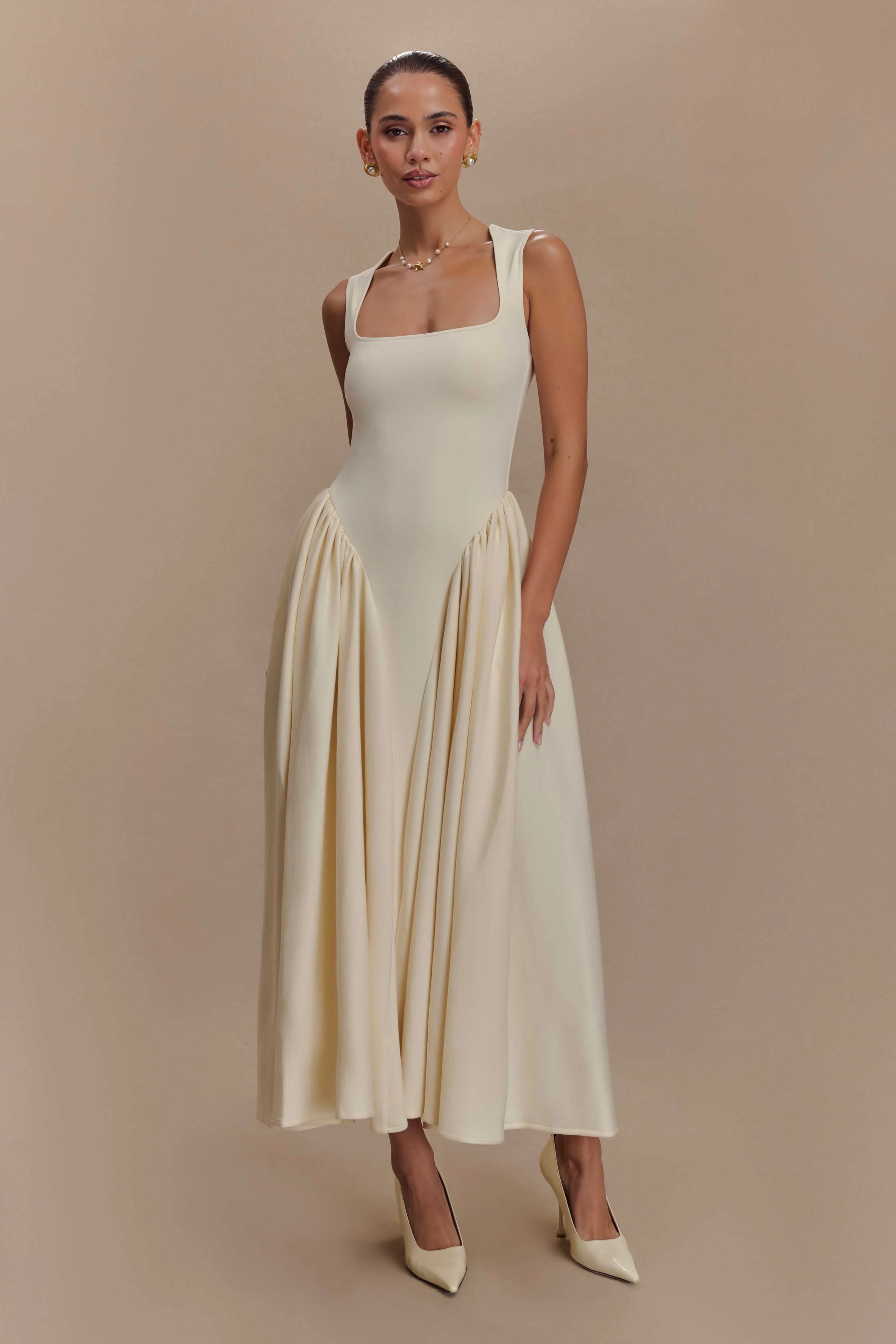 Sharon Scuba Jersey Midi Dress