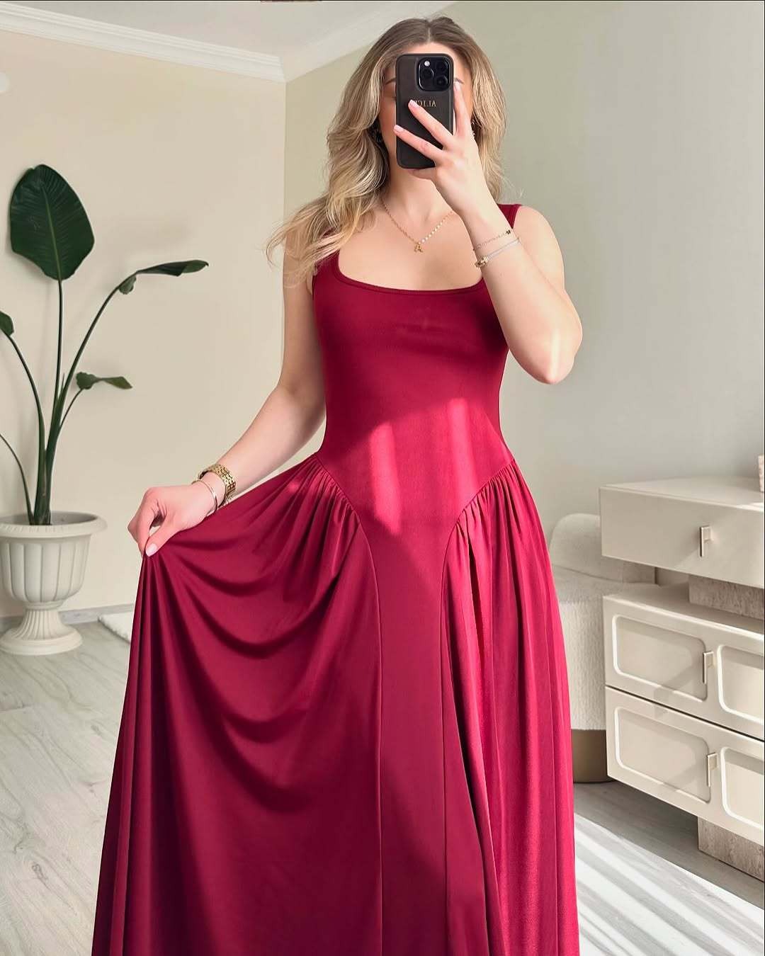 Sharon Scuba Jersey Midi Dress