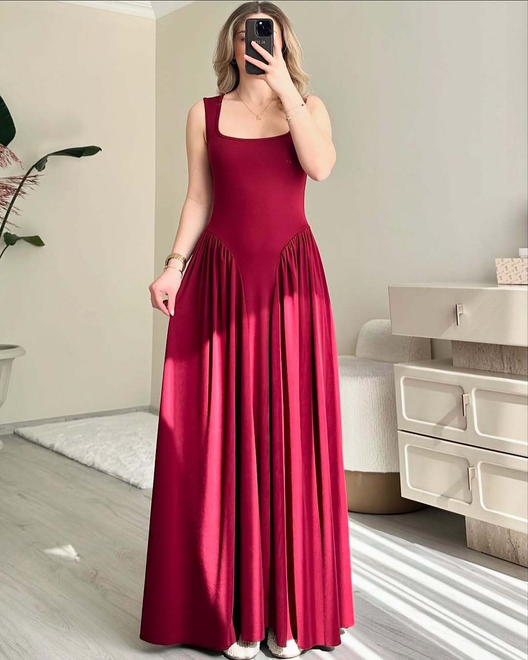 Sharon Scuba Jersey Midi Dress