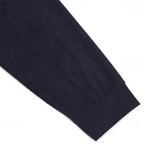 Men's Casual Standing Collar Pullover Sweatshirt Zip Polo Shirt