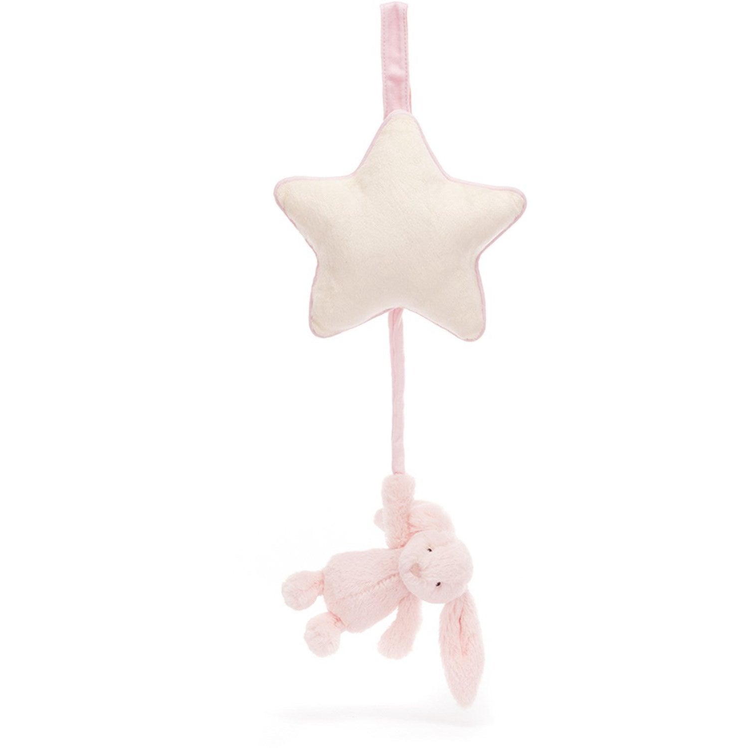 Jellycat Bashful Pink Bunny Musical Pull