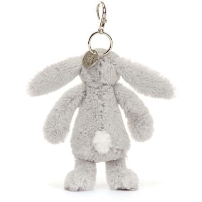 Jellycat Bashful Rabbit, Bobbie Jasmine Bag Charm