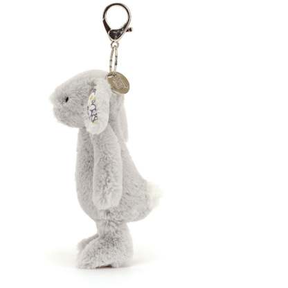 Jellycat Bashful Rabbit, Bobbie Jasmine Bag Charm