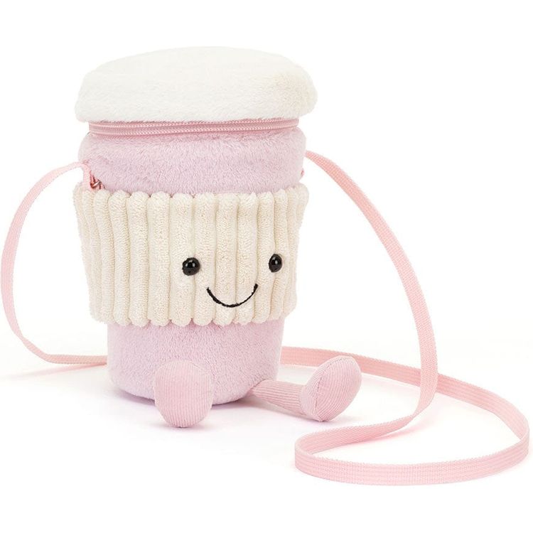 Amuseables Coffee-To-Go Pink Bag