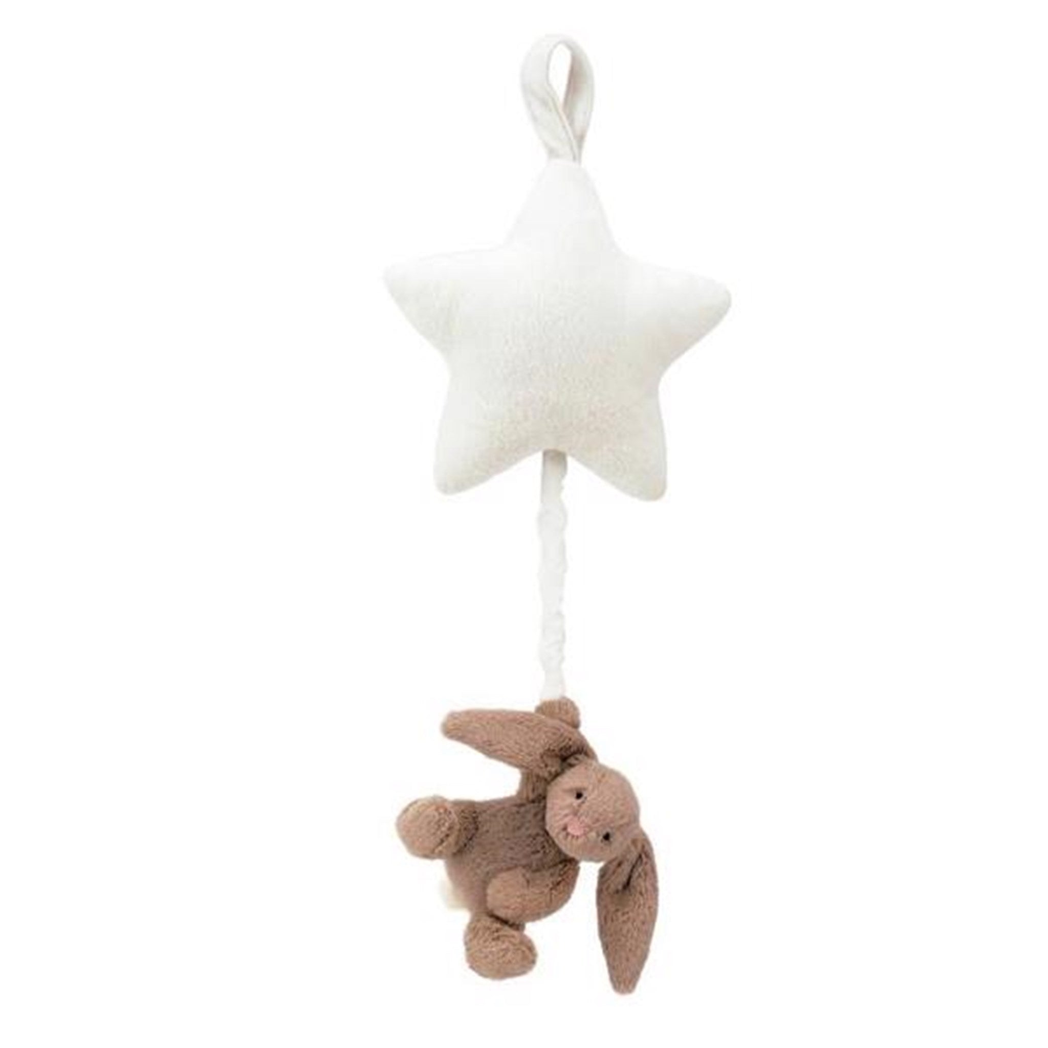 Jellycat Bashful Rabbit Beige Musical Pull BAMS4BB