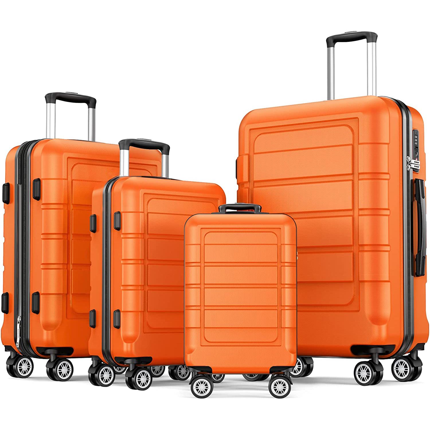 Luggage Sets Expandable PC+ABS Durable Suitcase Double Wheels TSA Lock