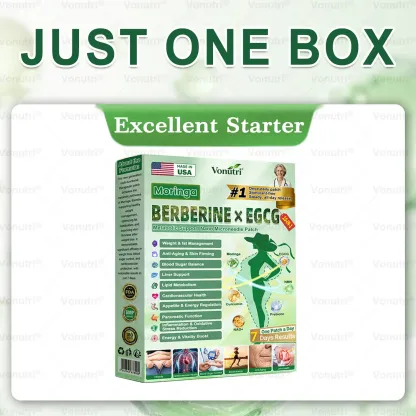 Vonutri® Moringa · Berberine × EGCG 10-in-1 Advanced Nano Microneedle Patch