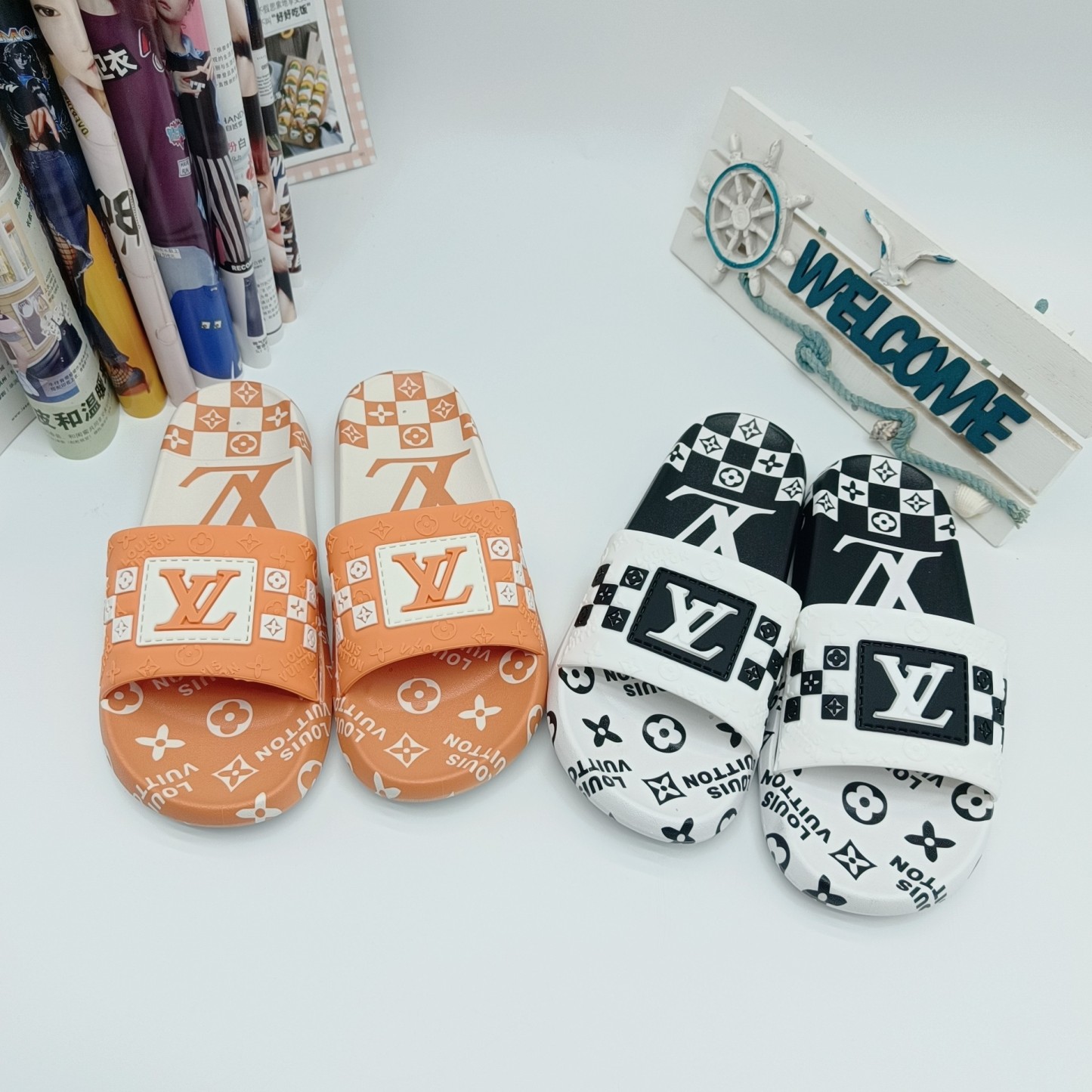 Monogram Logo Slippers