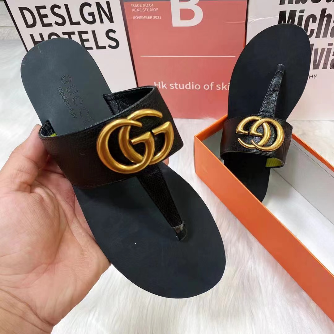 Double G Marmont Classic Leather Thong