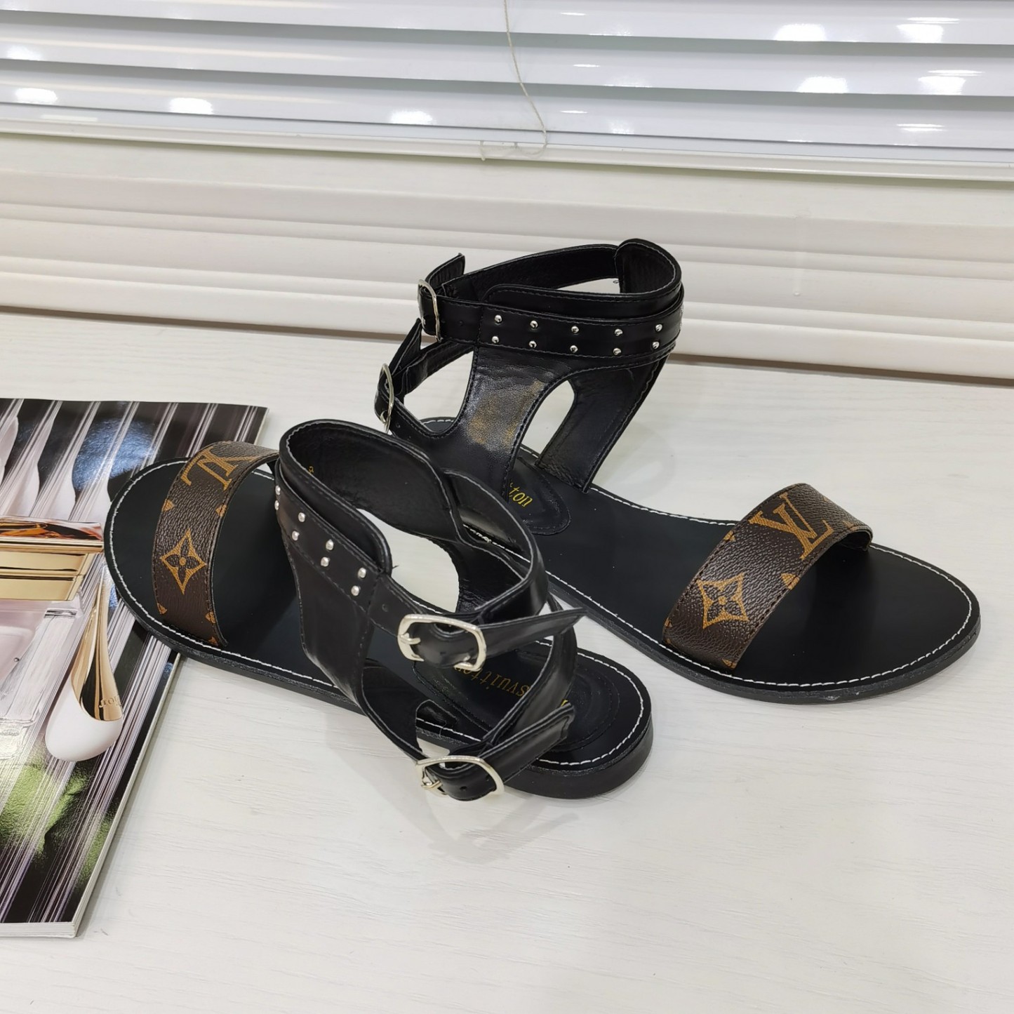Nomad Monogram Sandals