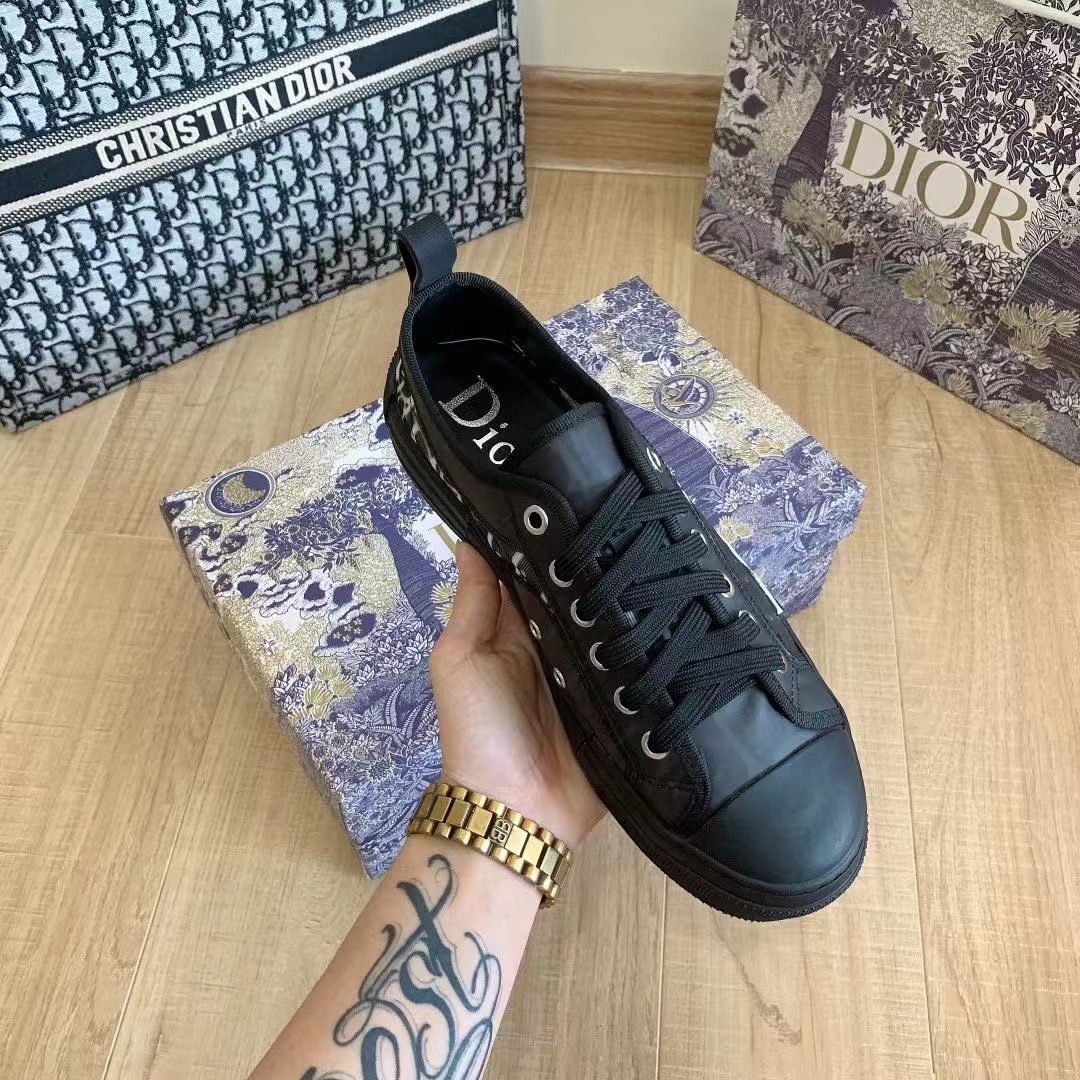 B23 Low-Top Sneaker Black Oblique Canvas