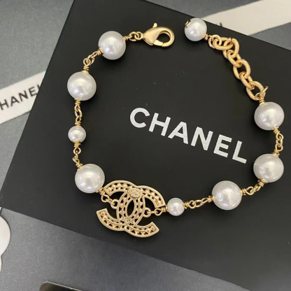 [Copy]Pearl Double C Pearl Bracelet