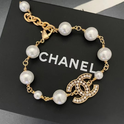 [Copy]Pearl Double C Pearl Bracelet