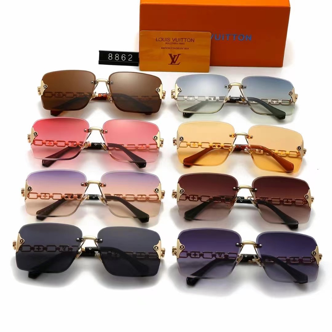 8 Colors Fashion Square Frame Polarized Sunglasses