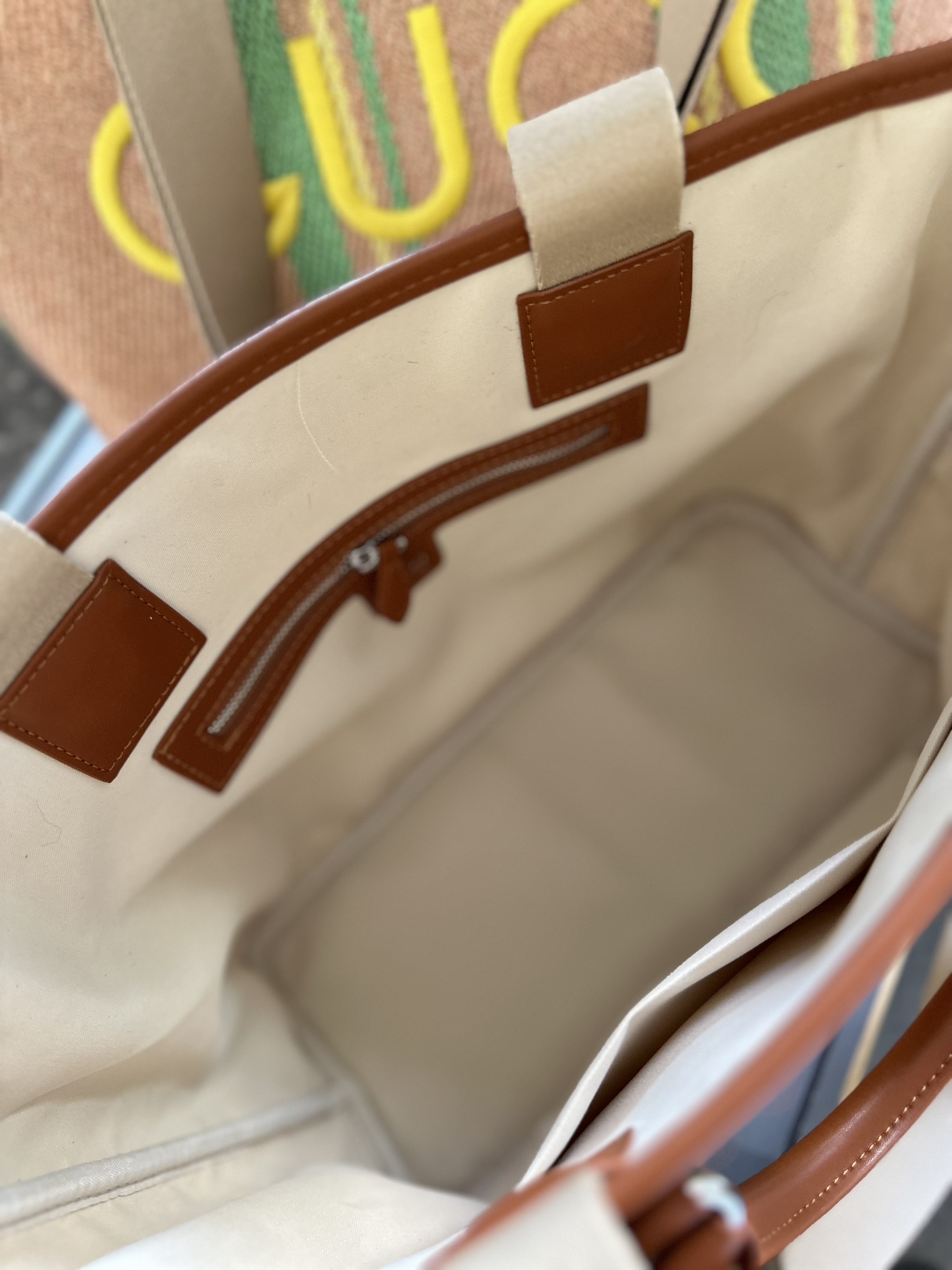 LARGE TOTE BAG WITH EMBROIDERY