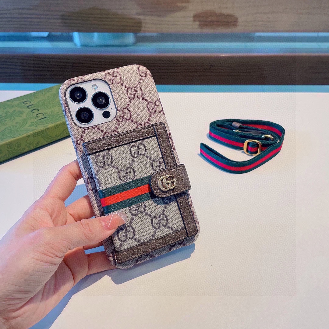 Web Crossbody Card Holder Phone Case
