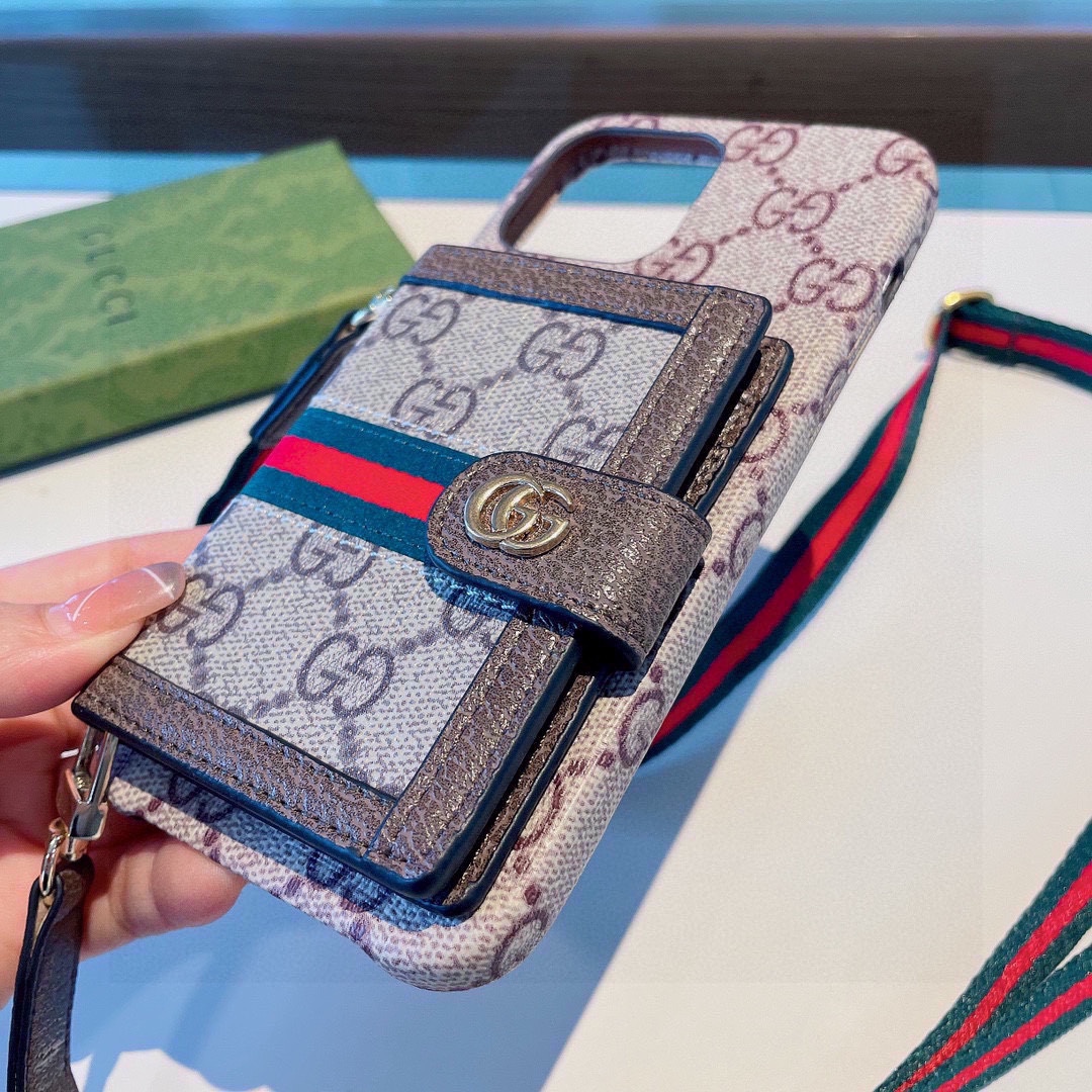 Web Crossbody Card Holder Phone Case