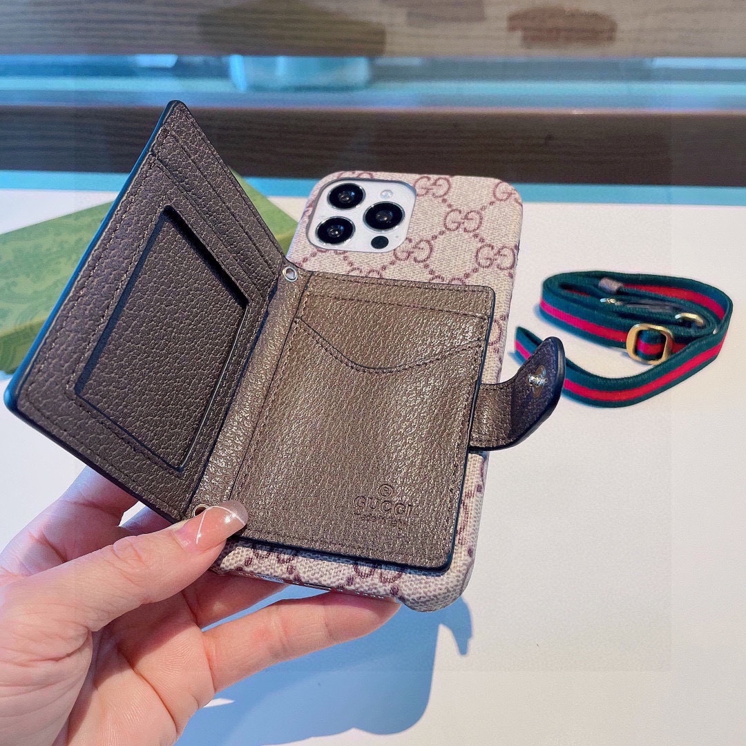 Web Crossbody Card Holder Phone Case