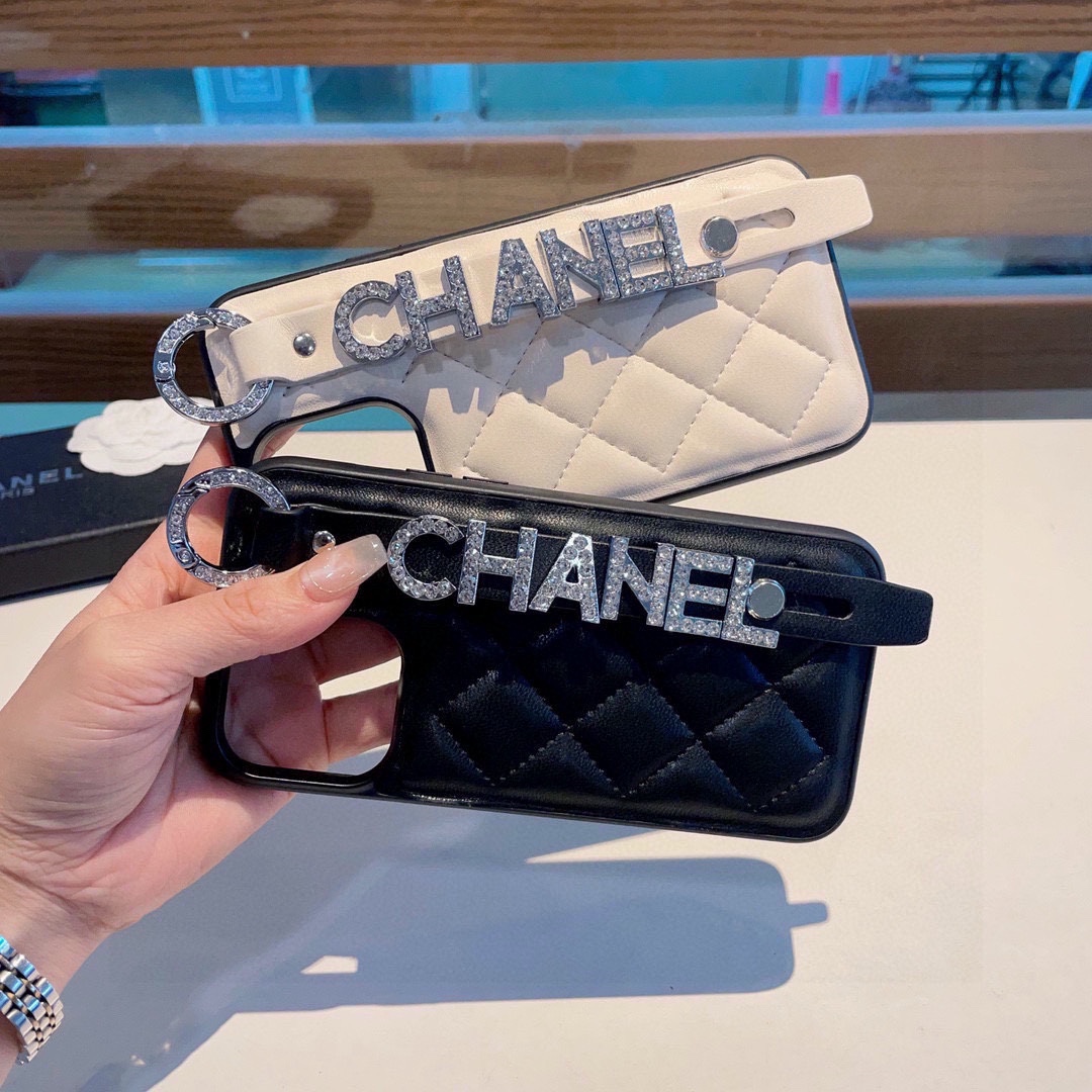 Diamond Letter Wristband Phone Case