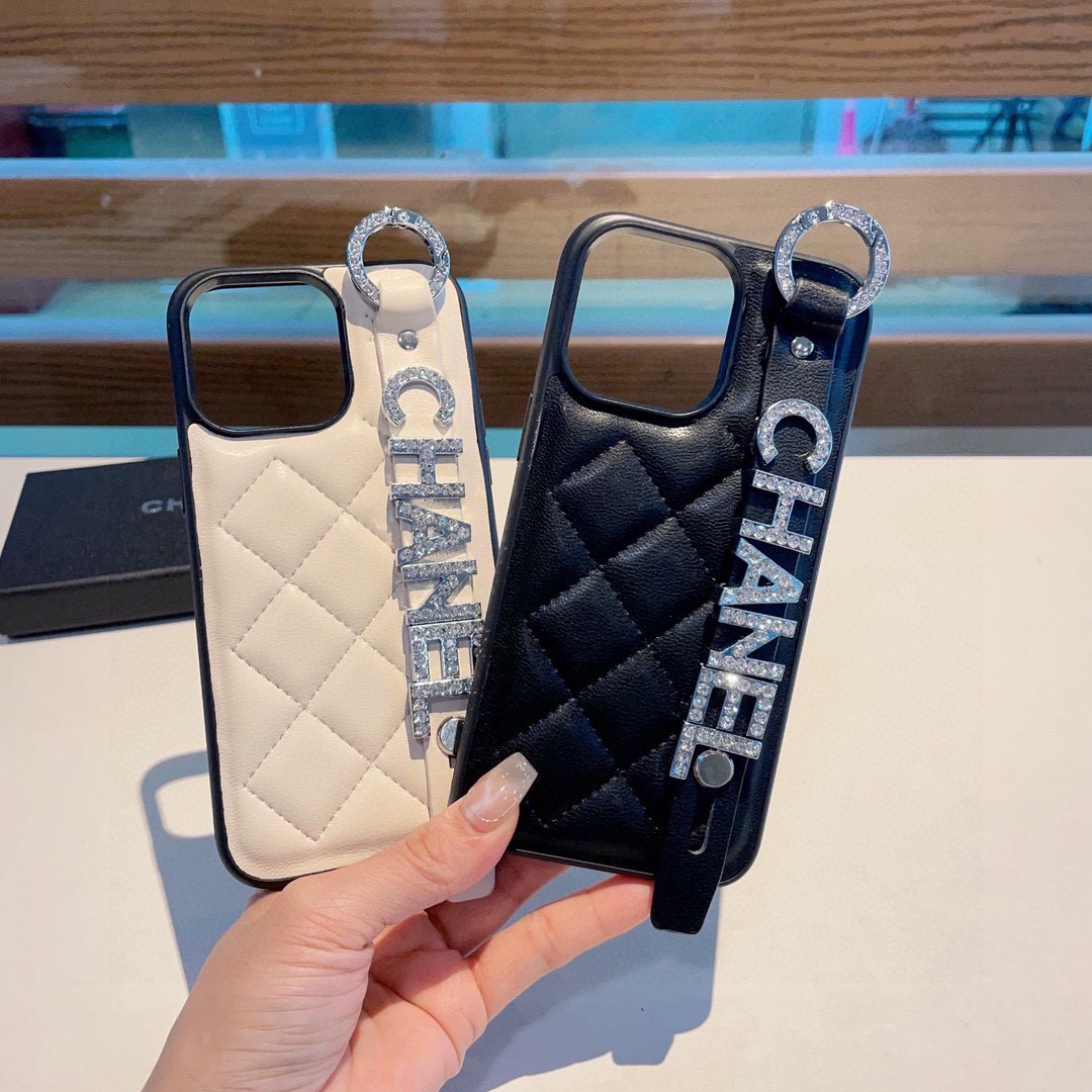 Diamond Letter Wristband Phone Case