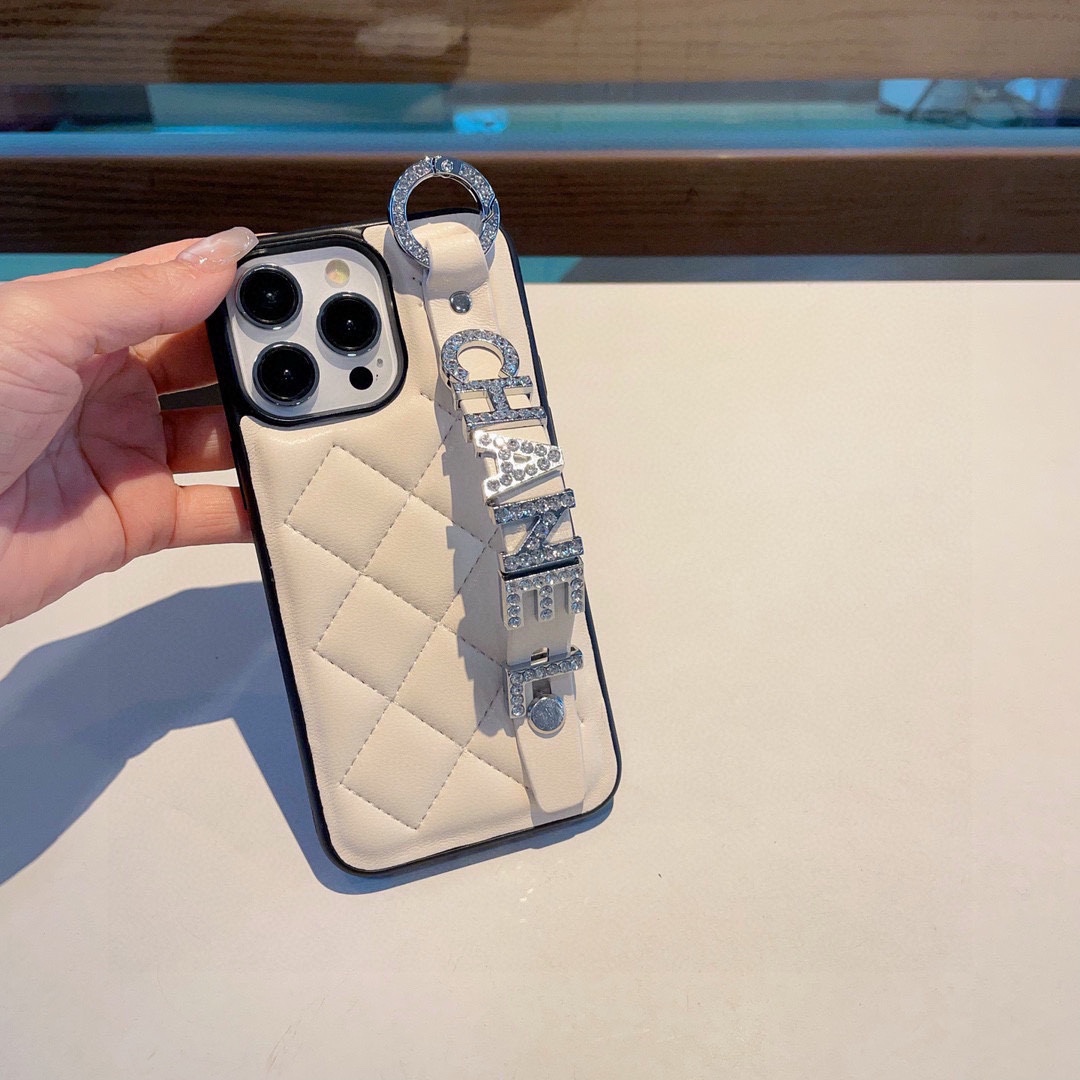 Diamond Letter Wristband Phone Case