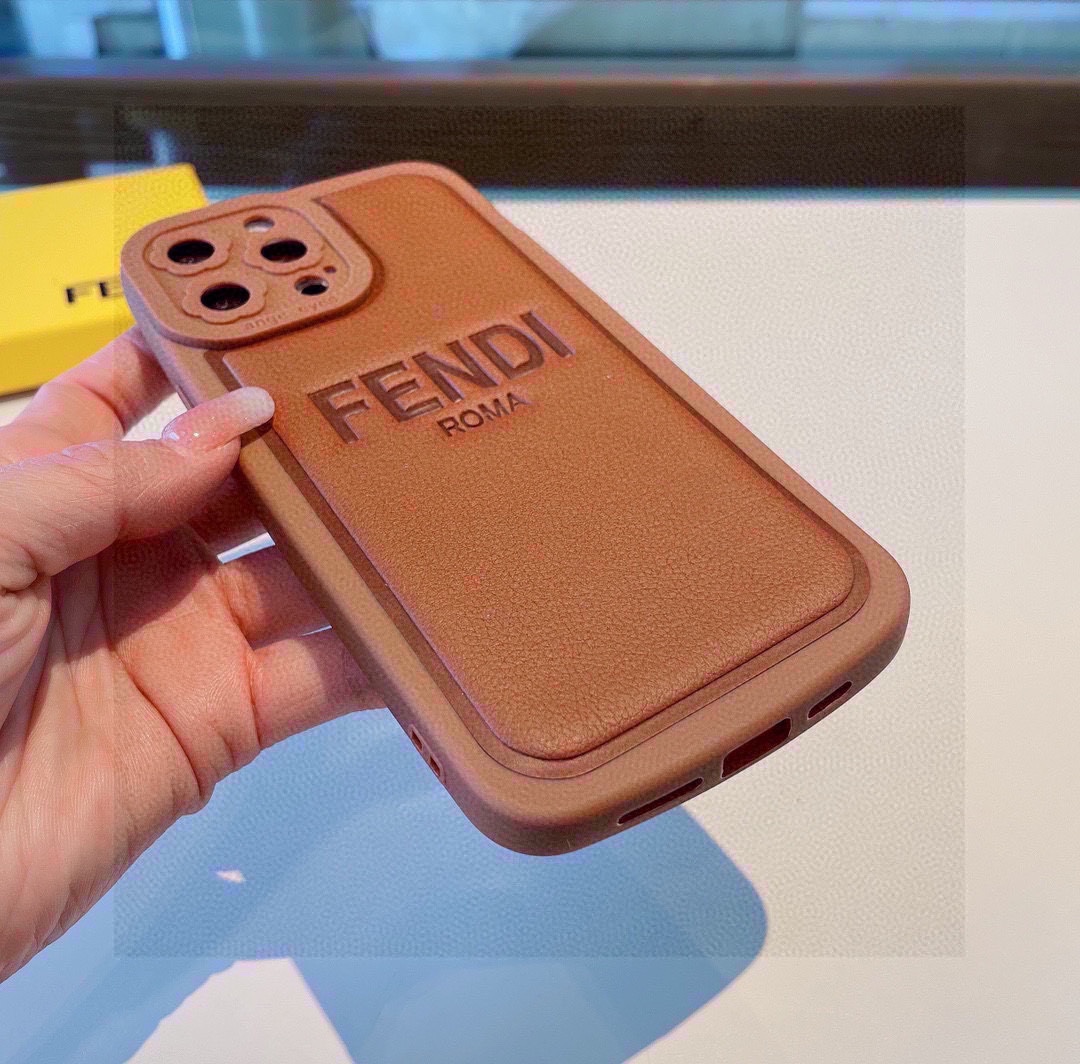 Embossed leather full cover mobile phone case