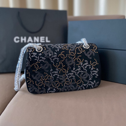 PARIS-SHANGHAI STUDDED CC FLAP BAG
