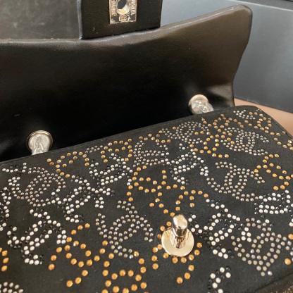 PARIS-SHANGHAI STUDDED CC FLAP BAG