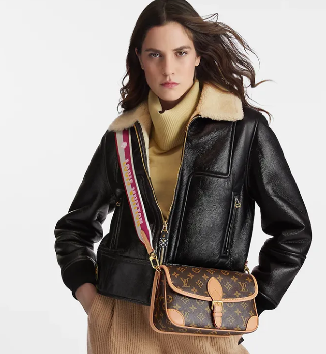 Pink shoulder strap