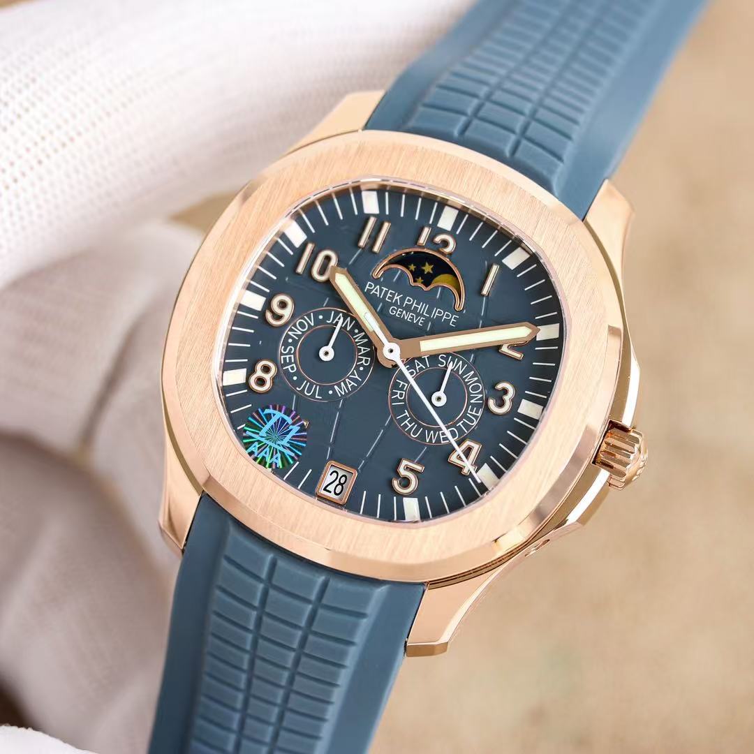 Patek Philippe Aquanaut Watch 40MM Blue Arabic Numerals Dial