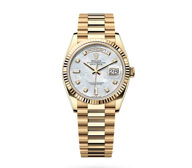Day-Date 36  Oyster, 36 mm, yellow gold  Reference 128238
