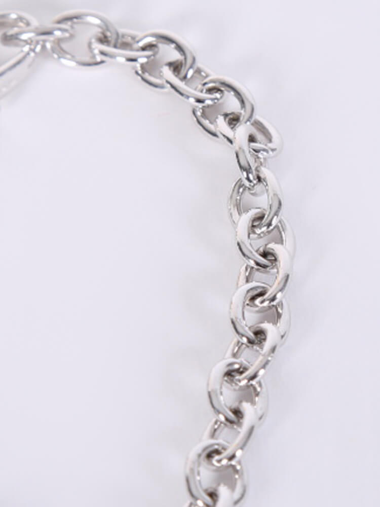 1973 Detail Chain Bracelet Silver