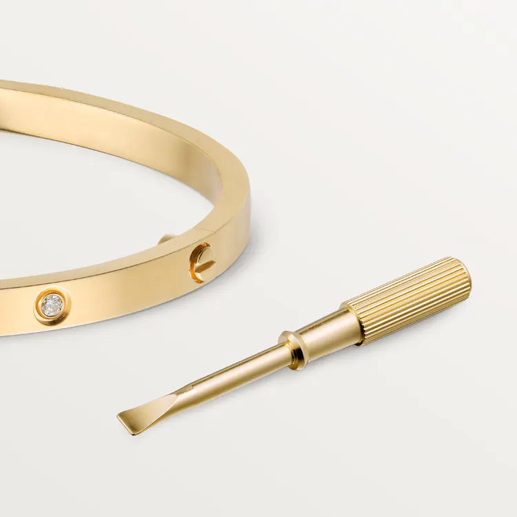 LOVE BRACELET, SMALL MODEL, 6 DIAMONDS